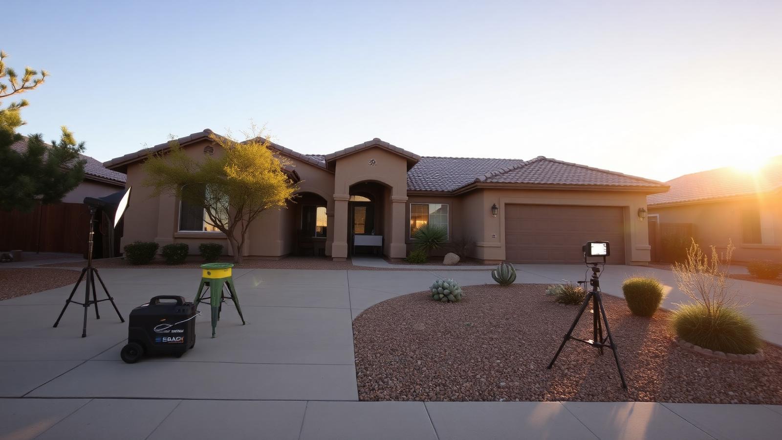 West Valley Arizona home prepared and lit for professional listing photography